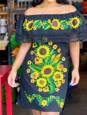 Mexican Sunflower Dress